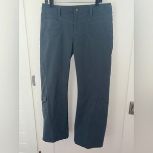 Athleta dipper pant sz 12 EUC LN 683761 blue-green